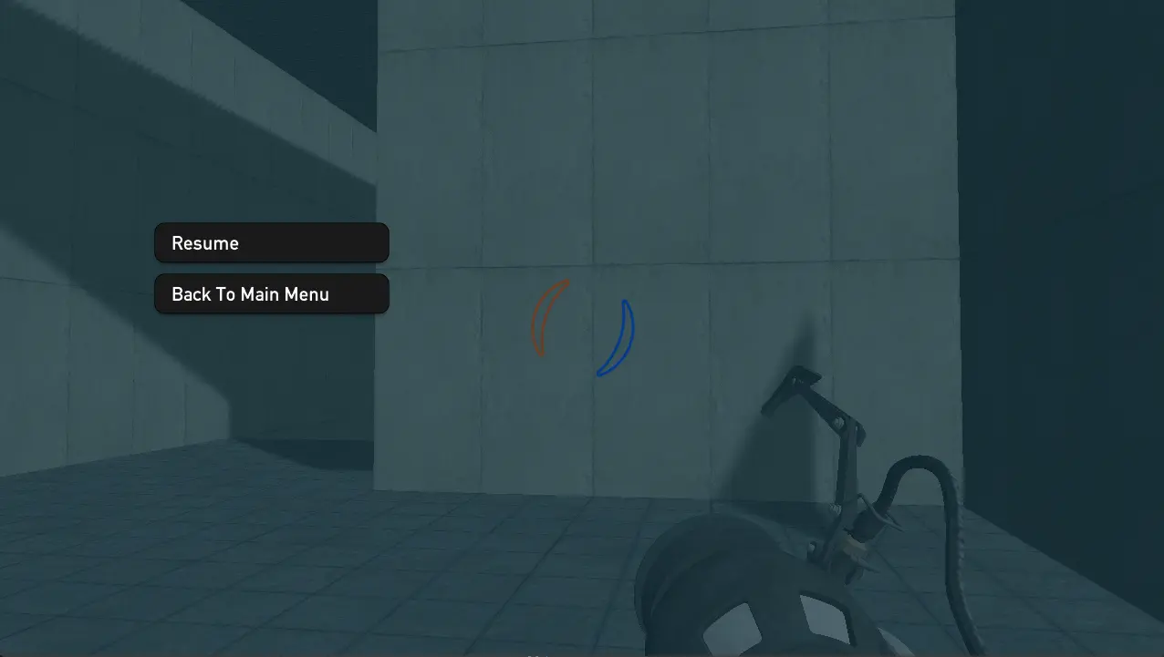 Pause menu